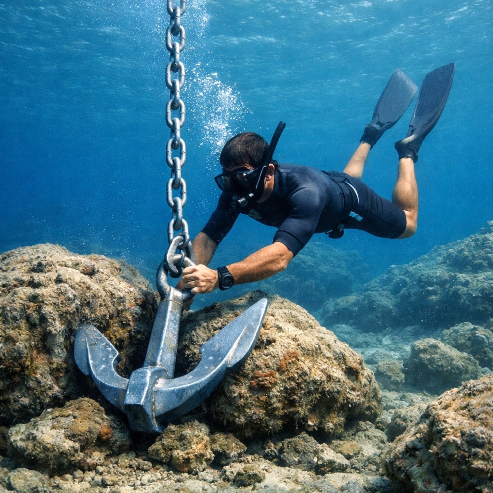 Jachting a freediving